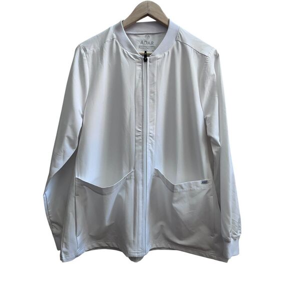 NWT ADR Addition Collection White Contemporary Zip Up White Lab Coat size XL - Picture 8 of 8